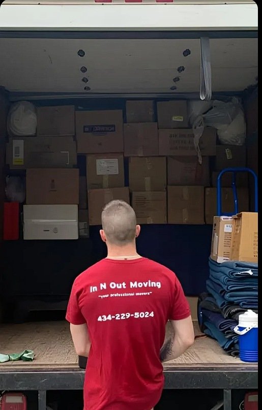 In N Out Moving crew loading a truck